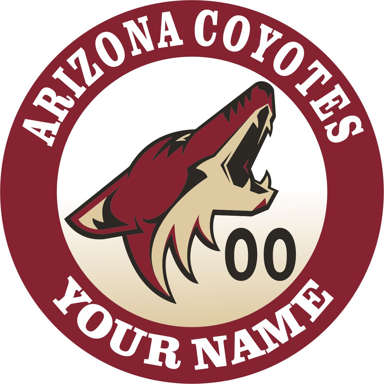 Arizona Coyotes Customized Logo iron on paper